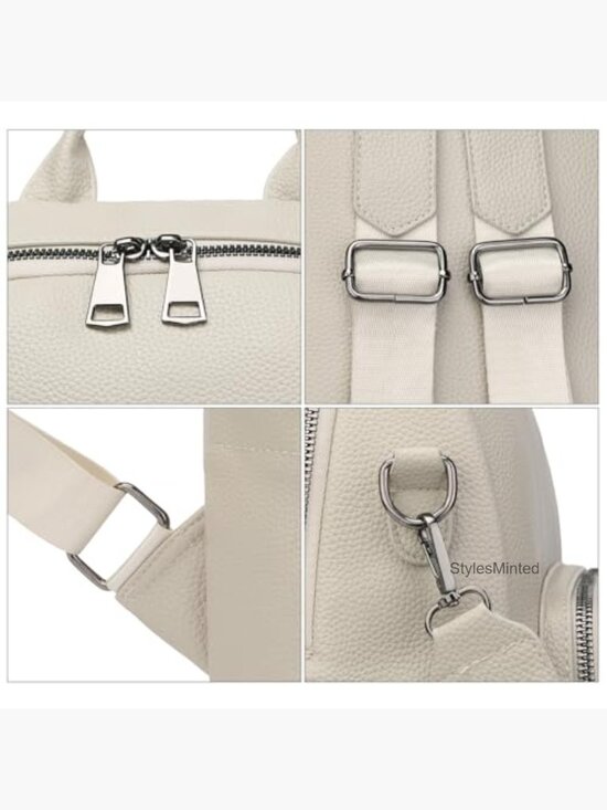 Vegan Leather Mini Backpack Shoulder Bag Lightweight Travel Purse main image 7